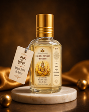 Shukrayanamah Guru Ittar – Chandan & Kesar Premium Alcohol-Free Attar | Guru Grah Inspired Unisex Fragrance
