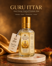 Shukrayanamah Guru Ittar – Chandan & Kesar Premium Alcohol-Free Attar | Guru Grah Inspired Unisex Fragrance