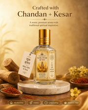 Shukrayanamah Guru Ittar – Chandan & Kesar Premium Alcohol-Free Attar | Guru Grah Inspired Unisex Fragrance