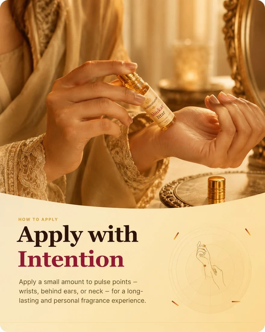 How to apply Shukar Ittar ritual image
